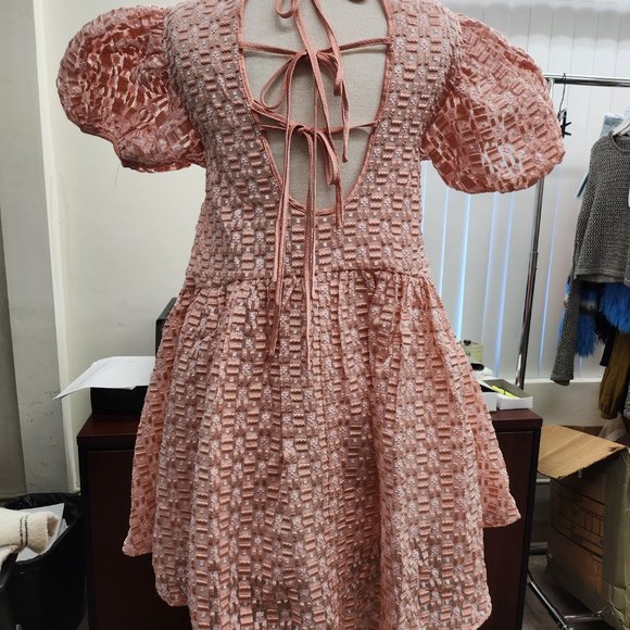 Puff sleeve mini dress - Picture 2 of 4